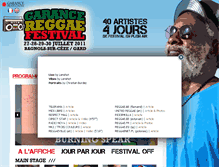 Tablet Screenshot of 2011.garancereggaefestival.com